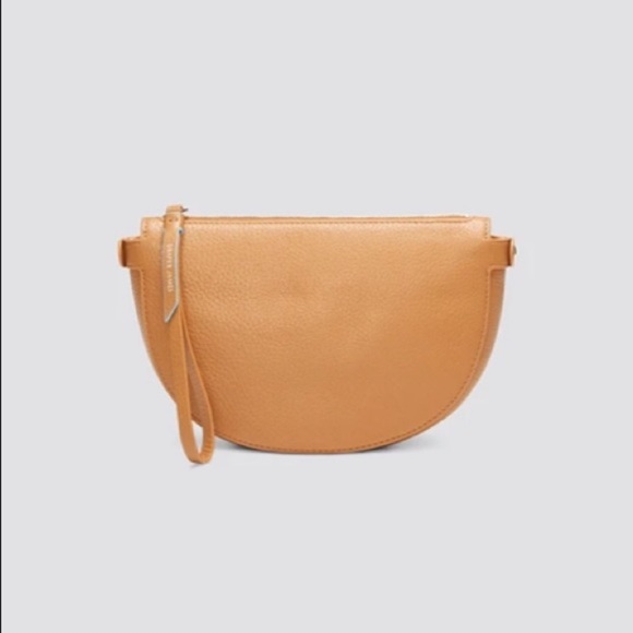Draper James Leather Half Moon Wristlet